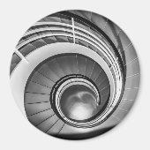 円形階段BW マグネット (正面)