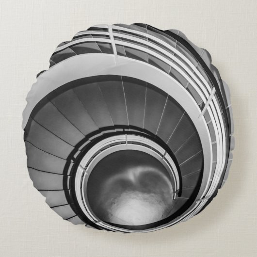 円形階段BW ラウンドクッション (正面)