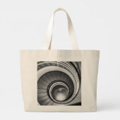 円形階段BW ラージトートバッグ (裏面)