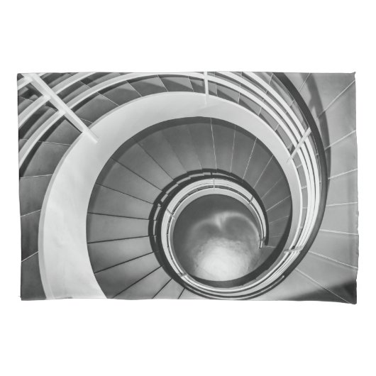 円形階段BW 枕カバー (正面)