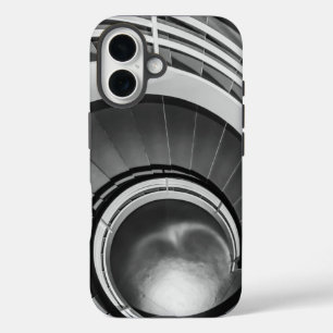 円形階段BW iPhone 16ケース