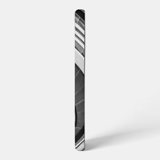 円形階段BW SAMSUNG GALAXYケース (左側面)