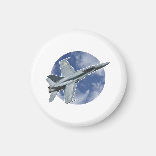 円形雲のF/A-18Cホーネット マグネット (正面)