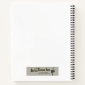 円形靴下編み物機線スケッチ ノートブック (裏面)