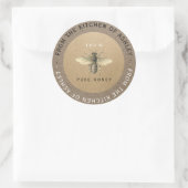 円形100%自家製ハニーキッチンクラフトビーブラン ラウンドシール (バッグ)