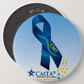 円形CMTのリボンボタン 缶バッジ (正面&裏面)