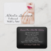 円形Deprivaleのメーキャップアーティストのプロフェッショナル 名刺 (正面/裏面)