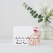 円形Deprivaleのメーキャップアーティストのプロフェッショナル 名刺 (スタンド正面)