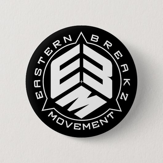 円形EBMボタン 缶バッジ (正面)