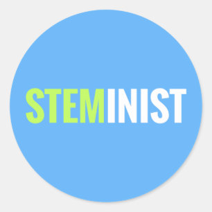 円形STEMinistのステッカー- ラウンドシール