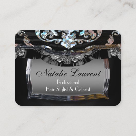 円形Sublteの優雅のプロフェッショナル 名刺 (正面)