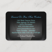 円形Sublteの優雅のプロフェッショナル 名刺 (裏面)