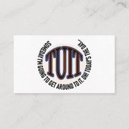 円形TUIT (空白のがあります背部) 名刺