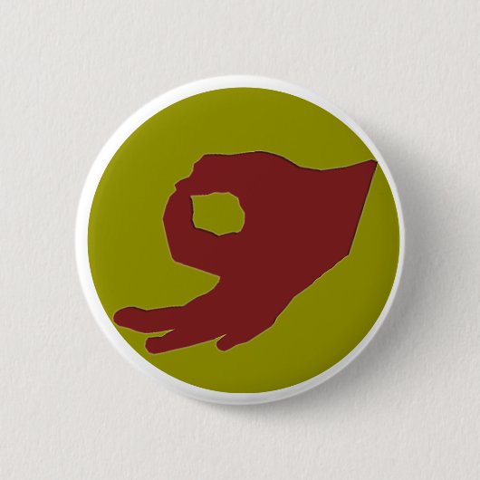 円手のゲームの第2ボタン 缶バッジ (正面)