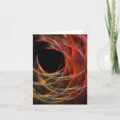 円抽象芸術アートノートカードの分割 カード (正面)