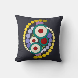 円抽象芸術アートワーク クッション