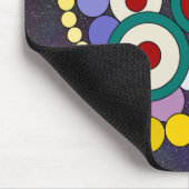 円抽象芸術アートワーク マウスパッド (コーナー)