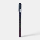 円抽象芸術アートワーク iPhone 15ケース (左側面)