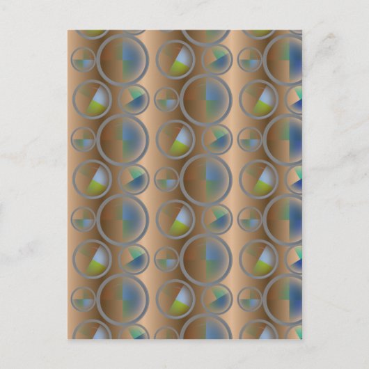 円抽象芸術 ポストカード (正面)