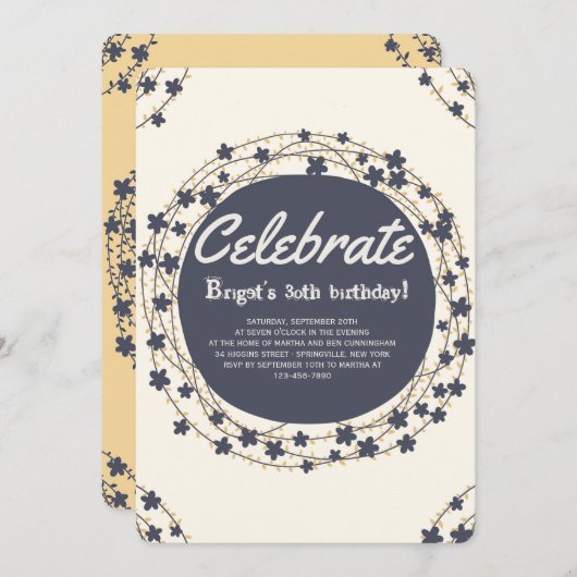 円招待状 招待状 (正面/裏面)