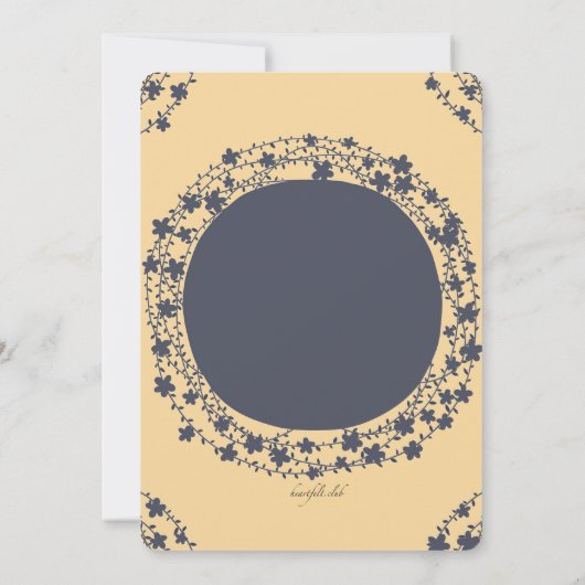 円招待状 招待状 (裏面)