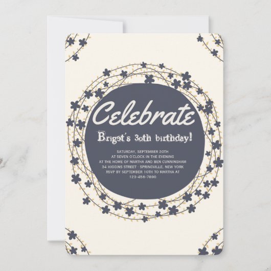 円招待状 招待状 (正面)