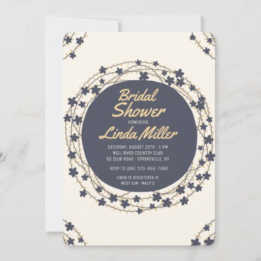 円招待状 招待状 (正面)