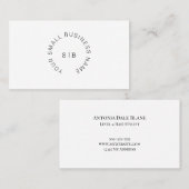 円文字ロゴ付き名刺 名刺 (正面/裏面)