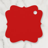 円枠の二重の幸福中国の結婚の フェイバータグ (裏面)