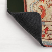 円柱スピーチのカールを持つ神を描写します マウスパッド (コーナー)