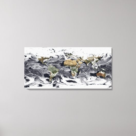 円柱等距離投影 キャンバスプリント (正面)