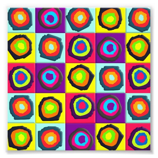 円模様  フォトプリント            (正面)