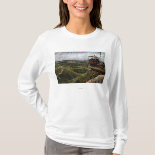 円橋太平洋の鉄道の眺め Tシャツ