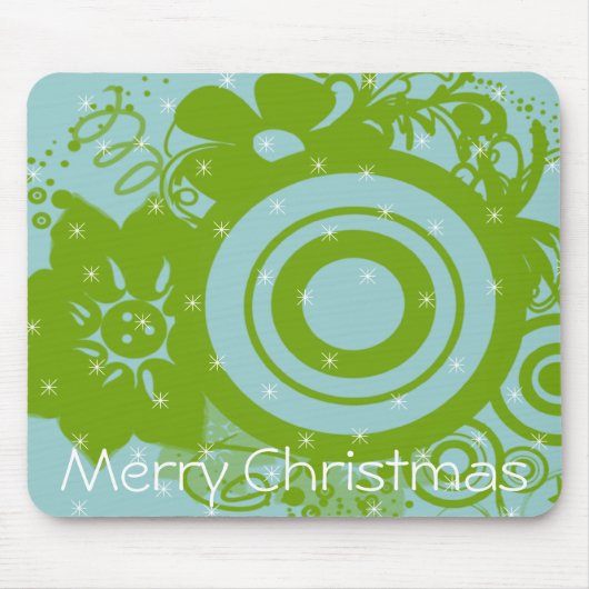 円渦巻形の花カスタマイズ- カスタマイズ - マウスパッド (正面)