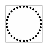 円点々のある形 ラバースタンプ (インプリント)