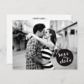 円無地の形 | セーブ・ザ・デート案内 案内ポストカード (正面/裏面)