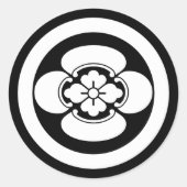 円状の木工 ラウンドシール (正面)