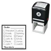 円状テンプレート12名 セルフインキングスタンプ (インサイチュ)