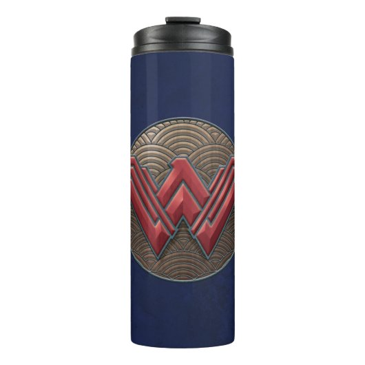 円疑問に思上の女性の記号 タンブラー (正面)