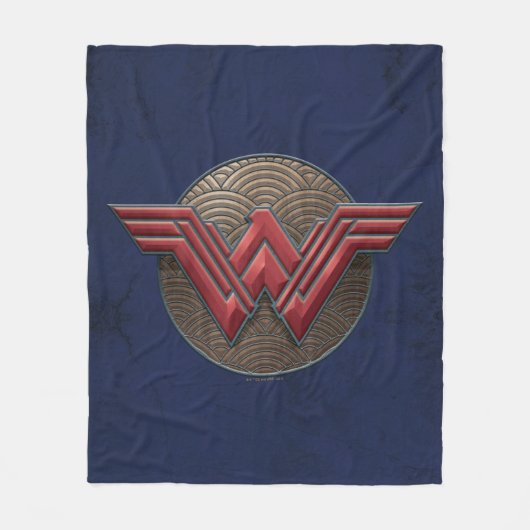 円疑問に思上の女性の記号 フリースブランケット (正面)