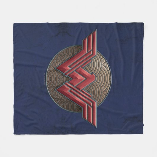 円疑問に思上の女性の記号 フリースブランケット (正面(横))