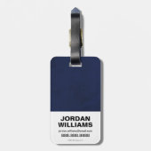 円疑問に思上の女性の記号 ラゲッジタグ (裏面縦)