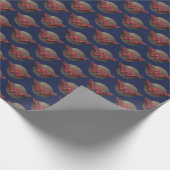 円疑問に思上の女性の記号 ラッピングペーパー (角)