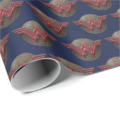 円疑問に思上の女性の記号 ラッピングペーパー (ロールコーナー)