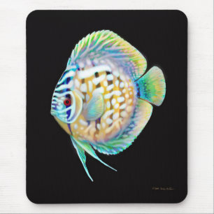 円盤投げのアクアリウムの魚のマウスパッド マウスパッド