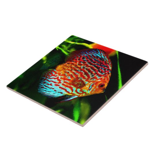 円盤投げのアクアリウムの魚の装飾的なタイル タイル (側面)