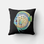 円盤投げのシクリッドのアクアリウムの魚の枕 クッション (裏面)