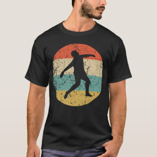 円盤投げのヴィンテージのレトロの陸上競技 Tシャツ