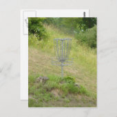 円盤状のゴルフバスケットの鎖 ポストカード (正面/裏面)