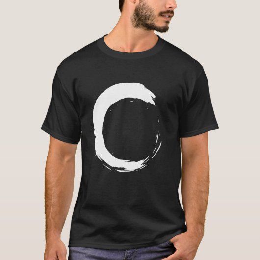 円相 瞑想 ヨガ 仏陀 仏教 禼 Tシャツ (正面)
